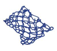 SOIMISS Small Pet Hanging Hay Feeder Bag for Rabbits and Small Animals, Blue Polyester Mesh Hay Holder with Natural Feeding Posture and Mess Reduction, for Bunny Cage Use