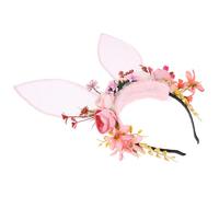 SOIMISS Soft and Adjustable Size Bunny Ears Headband with Realistic Appearance, Easter Bonnets for Women at Costume Parties and Events, Trendy Cloth Rabbit Headband for Adults