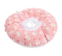 SOIMISS Soft Pet Collar for Cats and Dogs Post Surgery, Adjustable Pp Cotton Material with Easy to Put and Take off Design, Suitable for Sterilization Operation and Irritability, Pink