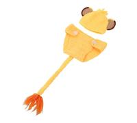 SOIMISS Soft Skin-friendly Lion Newborn Photography Costume with Matching Crochet Hat Comfortable Lion Outfit for Photo Shoots Easy to Wear Photo Prop for Newborn Boys