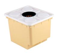 SOIMISS Soilless Cultivation Barrel Hydroponics System Bucket for Greenhouse Vegetable and Fruit Growing Nursery Box with Cover and Basket Raised Planters for Indoor Outdoor Gardening
