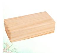 SOIMISS Solid Wood Yoga Block Lightweight Non-Slip Yoga Accessories for Home and Studio Use Natural Light Yellow Suitable for Beginners and Professionals