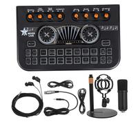 SOIMISS Sound Card Microphone Kit for Laptop Phone Audio Interface Mixer Microphone Stand for Music Recording Equipment and Gaming Voice Changer