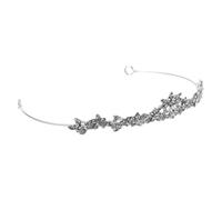 SOIMISS Sparkling Bridal Crystal Crown Headband with Ergonomic Fit Comfortable Wedding Hairpiece for Bride Dazzling Tiara Hair Accessory Secure and Radiant Bridal Headband for Princess