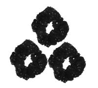 SOIMISS Sparkly Sequin Hair Scrunchies 3pcs with Versatile Elasticity Elastic Velvet Hair Ties for Women and Girls for Formal Events and Holiday Styling