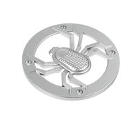 SOIMISS Speaker Protector Cover Speaker Decor Circle for Car Audio Accessories Silver Spider Web Design Dustproof Guard 4 Inch Mesh Style Suitable for Vehicle Use