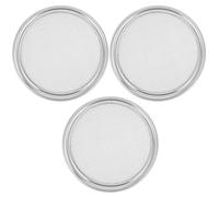 SOIMISS Sprouting Lids and Easy Draining 3pc Stainless Steel 86mm with Fine-mesh Screen for Growing Lentil Sprouts for Wide Mouth Mason Jars and Loose Leaf Tea in Kitchen and House