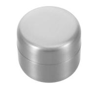 SOIMISS Stainless Steel Compact Metal Pill Storage Box Round Airtight Container Lightweight Portable for Travel and Everyday Medication