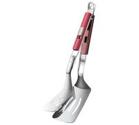 SOIMISS Stainless Steel Fish Spatula Tong Steak Frying Spatula with Scraping and Dicing Food Functions Silver Kitchen Utensil for Feast and Wedding Celebrations