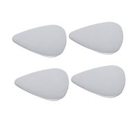 SOIMISS Stainless Steel Jazz Guitar Picks 4Pcs Sturdy Plectrums for Acoustic Bass Electric Ukulele Guitars for Live Shows and Practice