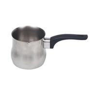 SOIMISS Stainless Steel Latte Art Cup with Ergonomic Handle Milk Frothing Cylinder for Cappuccino and Espresso Unique Spout Design for Precise Pouring and Easy Operation