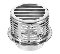 SOIMISS Stainless Steel Wall Exhaust Vent Cover Rainproof Air Outlet Vent for Kitchen Range Hood Outdoor Ceiling Roof Ventilation Grille Breathable Design Easy Installation