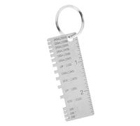 SOIMISS Stainless Steel Welding Thickness Gauge with Engraved Scales Precise Metal Wire and Cable Measurement Tool for Weld Seam Inspection and Calibration