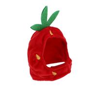 SOIMISS Strawberry Design Pet Dress up Hat Cute Cat Cosplay Hat Small Medium Dog Cat Costume Accessory for Parties and Photo Shoot
