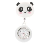 SOIMISS Stretchable Panda Nurse Pocket Watch with White Soft Silicone Cover Timing Hanging Chest Watch for Medical Staff for Nurses in Clinical Use
