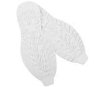 SOIMISS Sturdy Rubber Half Shoe Soles White Anti-Slip Self-Adhesive Cuttable Size 41-44 Heel Protectors for Men and Women Everyday Footwear