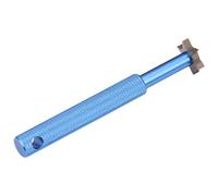 SOIMISS Sturdy Stainless Steel Golf Groove Cleaner Head Trenching Tool Portable Blue Golf Accessories for Men Effortless Dirt Removal and Club Groove Maintenance