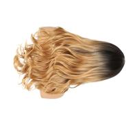 SOIMISS Stylish Ombre Wig Mid-point Long Hair Realistic Curly Hair Design for Women for Fashion Events Includes Net Wig Cover and Accessories Complete Look