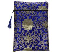 SOIMISS Sutra Bag Zipper Design Pencil Case Capacity Pen Bag for Stationery Organization Portable Small Books Storage Pouch