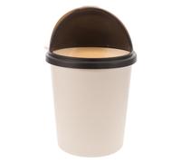 SOIMISS Swing Lid Garbage Can Bear Shaped Trash Can 10L Plastic Cute Flip Lid Wastebasket for Waste and Garbage in Office and Bedroom