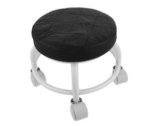 SOIMISS Swivel Beauty Pedicure Stool with Portable Rolling Wheels Lightweight Ergonomic Seat for Salon and Home Workspaces