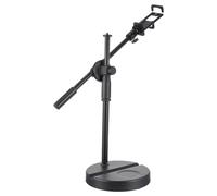 SOIMISS Telescopic Overhead Phone Mount Adjustable Stand for Live Streaming Sketching Durable Design with Angle Compatible with Smartphones Tablets
