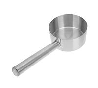 SOIMISS Thickened Stainless Steel Kitchen Water Scoop Ladle with Long Handle Resistant Practical Watering Spoon for Cleaning Vegetables and Fruits One Molded Design