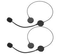 SOIMISS Toy Microphone Singer Star Costume for Toddlers: Star Accessory Black Plastic Kitchen Counter Storage Dining Table Service Workshop Bench Layout Craft Project Setup, 2 PCS