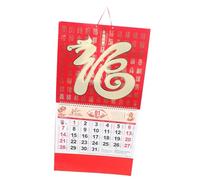 SOIMISS Traditional Chinese Wall Calendar Gold Dragon Design Monthly Lunar Year Planner Home Office Decoration with Complete Lunar Dates and Cultural Insights