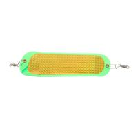 SOIMISS Trolling Fishing Flasher and Smooth Finish, Minimizes Water Resistance Light Green Abs Streamlined Body and Attracts Predatory Fish for Saltwater and Boat Fishing