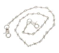 SOIMISS Trouser Chain for Pant Hip Hop Goth Waist Denim Accessory Silver