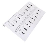 SOIMISS Trumpet Coated Paper Chord Chart - Small Fingering Reference for Novice Musicians and Learners