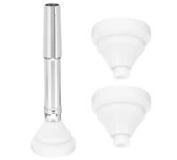 SOIMISS Trumpet Mouthpiece Set 3pcs Small Size 3c 5c White Brass Instrument Accessory Carrying Case for Trumpet Practice and Replacement Parts