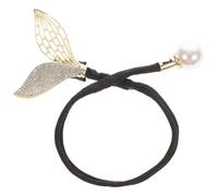 SOIMISS Twist Hair Bun Maker with Pearl and Rhinestone Mermaid Fish Tail Design Lightweight Luxury Hair Styling Tool for Women for Elegant Updos