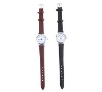 SOIMISS Two-Piece Quartz Wristwatch Set for Women Black and White Faces, Designed for Everyday Use and Holiday Giving