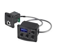 SOIMISS Ukulele Piezo Pickup Equalizer with LCD Display Band Eq Bass Mid Treble Amplifier for Electric Ukulele Piezo Transducer Tuner System with Digital Metronome for Precise Sound