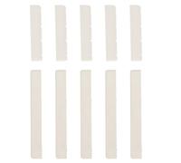 SOIMISS Ukulele Saddle and Nut Replacement Set White Colour Plastic Material 5 Pairs Enhances Sound and Improves Playability for 4 Strings for Ukulele Accessories