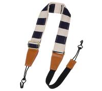 SOIMISS Ukulele Shoulder Belt Adjustable Cotton Leather Double Hook Clip for Baritone Soprano Concert Tenor Ukuleles Designed for Outdoor and Indoor Playing