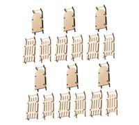 SOIMISS Unfinished Wooden Sleighs 18Pcs Miniature Model for Xmas Tree Hanging, DIY Holiday Crafts and Wedding Decorations