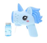 SOIMISS Unicorn Cartoon Bubble Maker Blue Automatic Bubble Blower Machine for Indoor Outdoor Play No Battery Needed Fun for Parties Camping