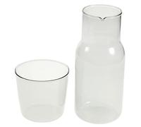 SOIMISS Unique Glass Cup and Kettle Transparent Colored Glassware with Thickened Mouth Safe and Drinking Kit Modern Kitchen Table Decoration for Home Office and Outdoor Use