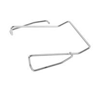 SOIMISS Universal Microphone Belt Clip Metal Holder for Mic with Practical Spring and Simple Design, Silver Microphone Belt Clip Suitable for Stage and Public Speaking