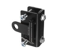 SOIMISS Universal Snowmobile Bumper Hitch Heavy-duty Steel Rear Towing Hook Adjustable Front Tow Hook Black Snowmobile Accessory and Trailer Mounting