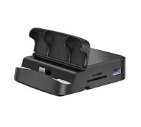 SOIMISS USB C Docking Station with Multi Port USB Hub Durable Alloy Material Phone Stand Function No Driver Needed High Performance Data Transfer and Charging Adapter for Laptops