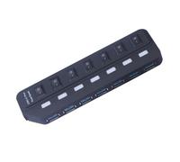 SOIMISS USB Hub Multi USB Expansion Dock Adapter for Laptop Computer with Independent LED Indicator High-speed Data Transfer Compatible with Keyboard Mouse Smartphones