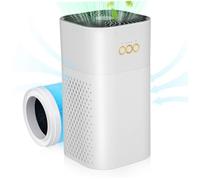 SOIMISS USB Mini Air Purifier for Home and Travel Compact Desktop Filter with High-efficiency Smoke Dust Pet Hair Removal Quiet Usb-powered Cleaner for Dorm Office Bedroom