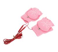 SOIMISS USB Rechargeable Heated Fingerless Gloves for Women with Rapid Warmth and Quick Transition, Lightweight Cotton and Nylon Mittens for Daily Driving and Cold Weather Work