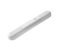 SOIMISS USB Rechargeable Smart Sensor Night Light with Human Body Induction Magnetic LED Bedside and Cabinet Lamp for Bedroom Stairs Study Plastic White Light
