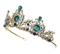 SOIMISS Vintage Baroque Bridal Crown with Rhinestones Elegant Wedding Headband Hair Jewelry for Brides Shining Retro Style for Weddings Parties and Special Occasions