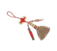 SOIMISS Vintage Chinese Broom Pendant Hanging Feng Shui Coins Knot Amulet for Crib Bedside Decorations Items Newborn Protection